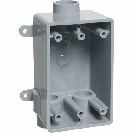 ABB Electrical Box, Outlet Box, 1 Gangs, PVC E979DFNR